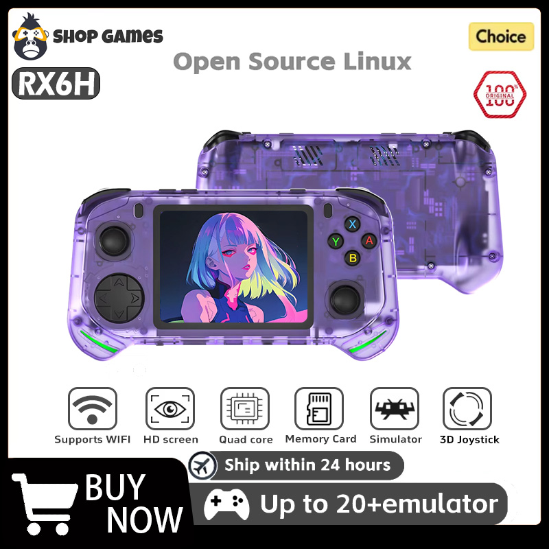 Gaming Console R36 Ultra - RX6H Retro Handheld Game Console Linux