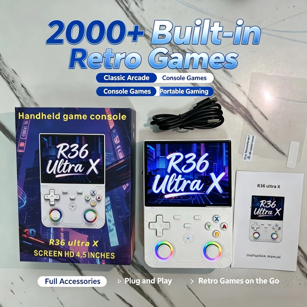 Gaming Console R36 Ultra - R36 Ultra X Retro Handheld Game