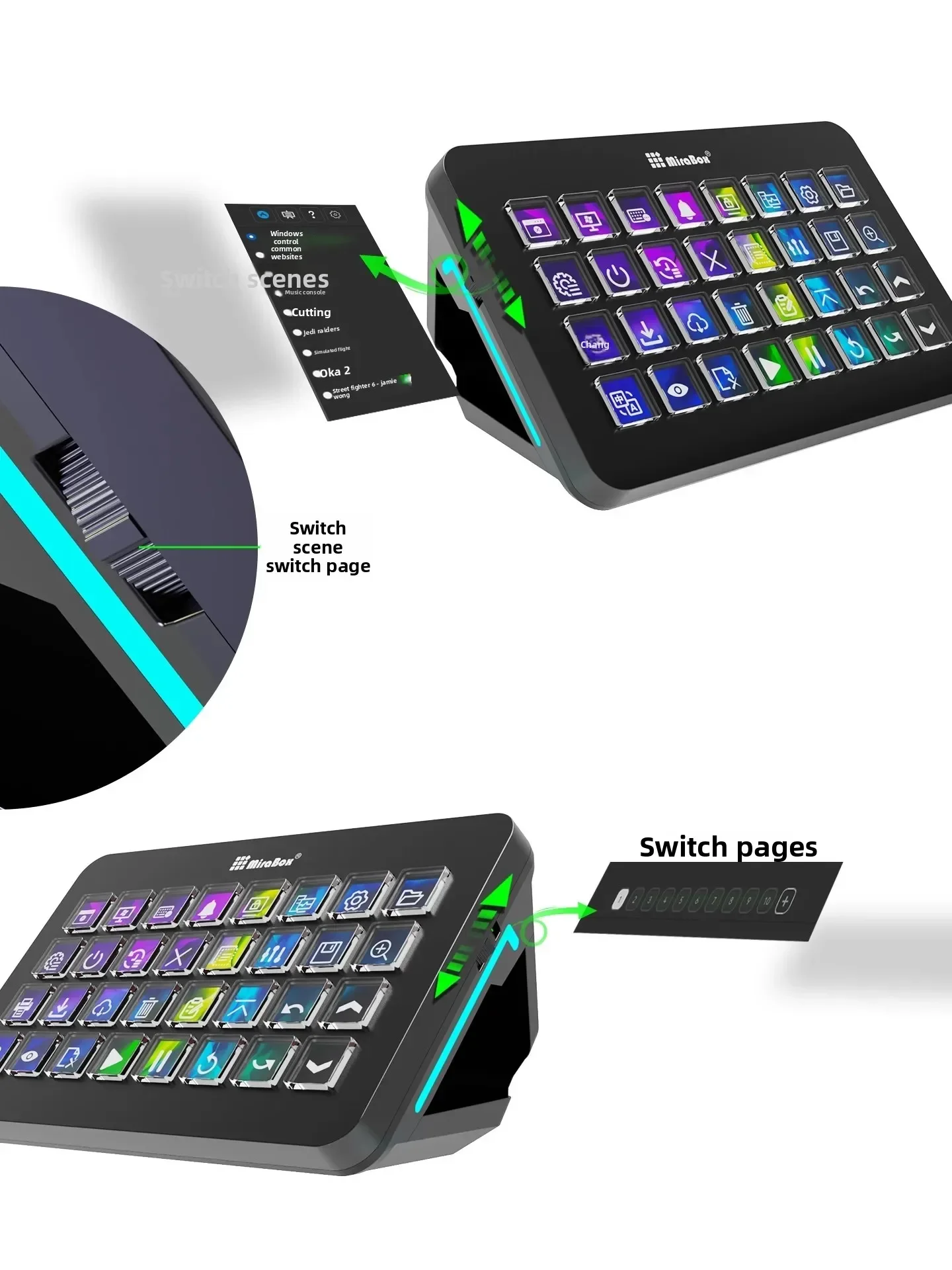 Mirabox XL Stream Deck Macro K - Gaming Console Keyboard ulasan dan harga