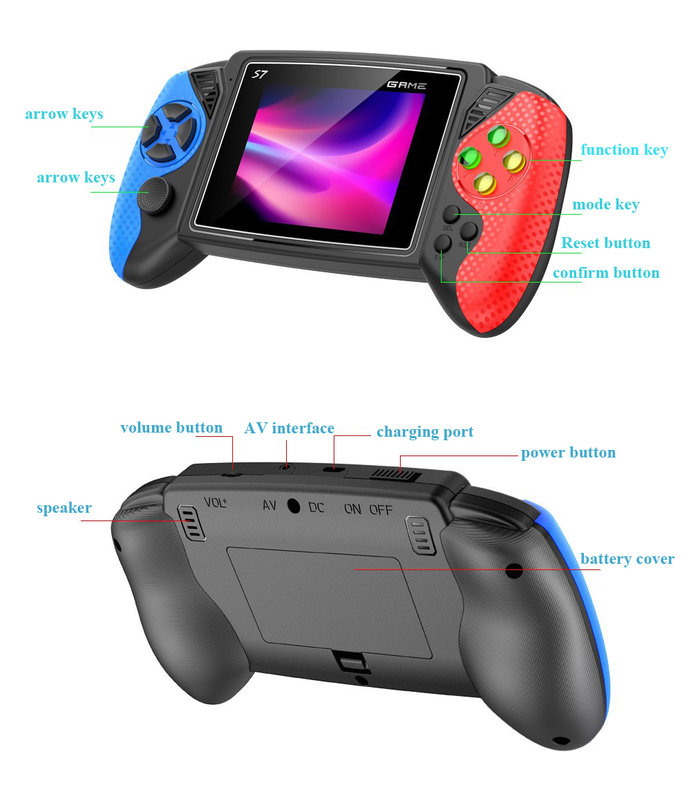 S7 Retro Handheld Game Console - Gaming Console In Chinese ulasan dan harga