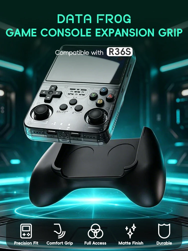 Data Frog R36S Game Grip Ergon - Gaming Console Holder ulasan dan harga