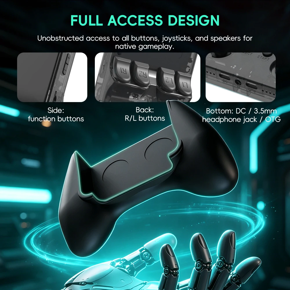Data Frog R36S Game Grip Ergon - Gaming Console Holder ulasan dan harga