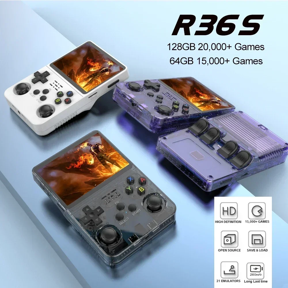 Portable R36S 128GB Handheld G - Gaming Console R36 Ultra ulasan dan harga