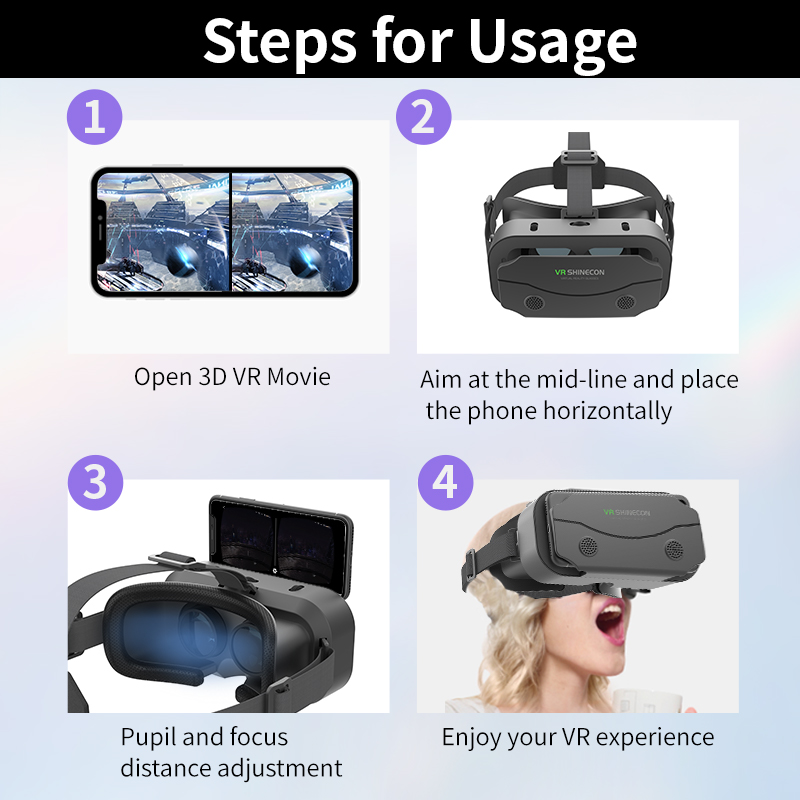 VR Glasses Virtual Reality Hea - Gaming Console Vr ulasan dan harga