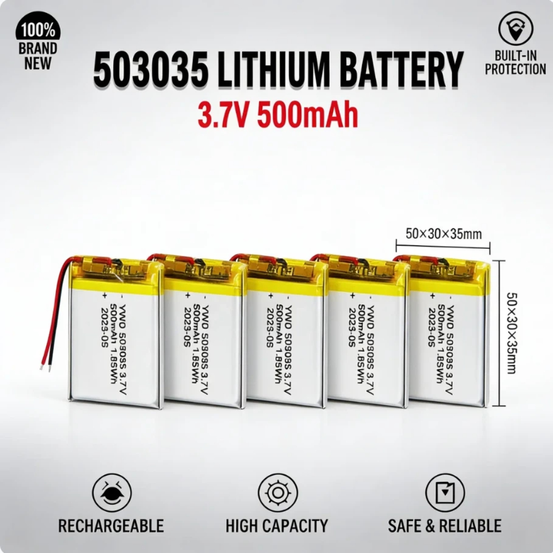 3.7V 500mAh 503035 Rechargeabl - Gaming Console Vr ulasan dan harga